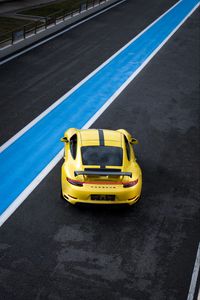 Preview wallpaper porsche 911, porsche, car, yellow, track