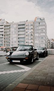 Preview wallpaper porsche 911, porsche, car, cars, black