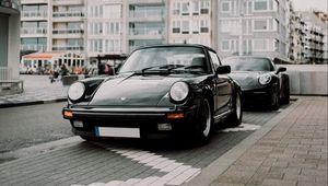 Preview wallpaper porsche 911, porsche, car, cars, black