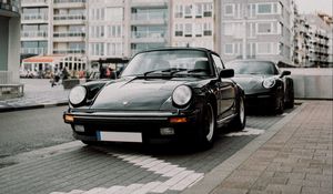 Preview wallpaper porsche 911, porsche, car, cars, black