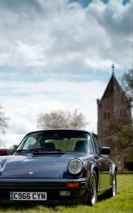 Preview wallpaper porsche 911, porsche, car, grass