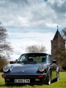 Preview wallpaper porsche 911, porsche, car, grass