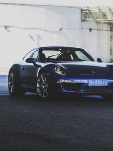 Preview wallpaper porsche 911, porsche, car, blue, sports car