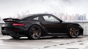 Preview wallpaper porsche 911, porsche, side view, black