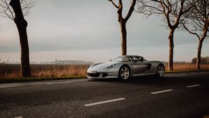 Preview wallpaper porsche 911, porsche, sports car, car, road