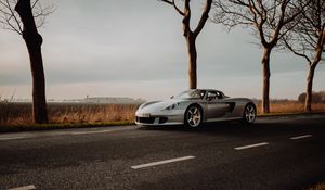 Preview wallpaper porsche 911, porsche, sports car, car, road