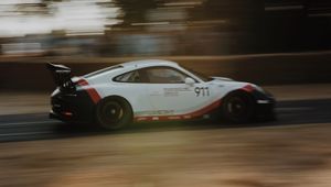 Preview wallpaper porsche 911, porsche, sportscar, racing, speed, movement