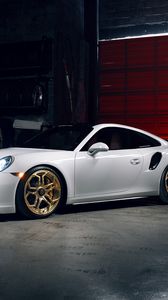 Preview wallpaper porsche, 911, turbo s, side view