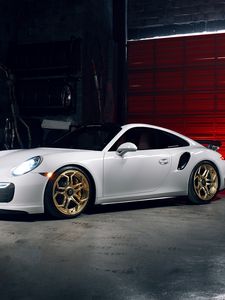 Preview wallpaper porsche, 911, turbo s, side view