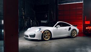 Preview wallpaper porsche, 911, turbo s, side view