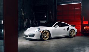 Preview wallpaper porsche, 911, turbo s, side view