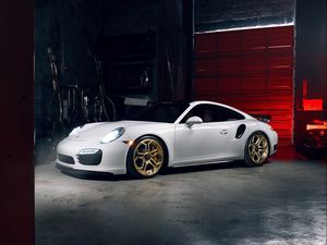 Preview wallpaper porsche, 911, turbo s, side view