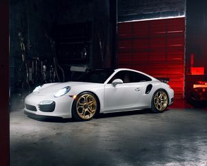 Preview wallpaper porsche, 911, turbo s, side view