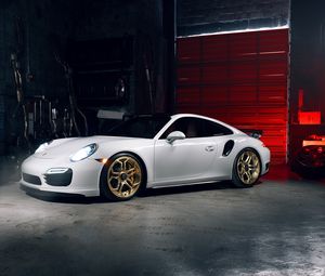 Preview wallpaper porsche, 911, turbo s, side view