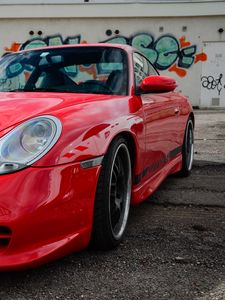 Preview wallpaper porsche 996 carrera, porsche, red, sports car