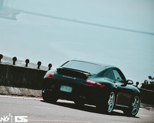 Preview wallpaper porsche 997 carrera s, porsche, side view, style, black