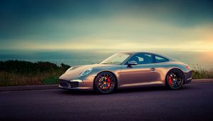 Preview wallpaper porsche, beautiful, asphalt, sunset, 911