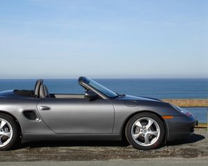 Preview wallpaper porsche boxster, porsche, silver, convertible