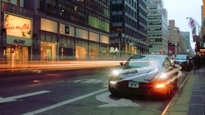 Preview wallpaper porsche, car, city, street