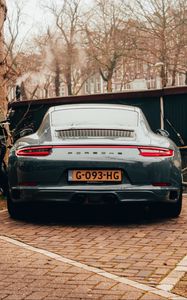 Preview wallpaper porsche, car, sports car, rear view