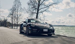 Preview wallpaper porsche, car, sports car, movement