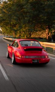 Preview wallpaper porsche carrera 4, porsche, car, sports car, road