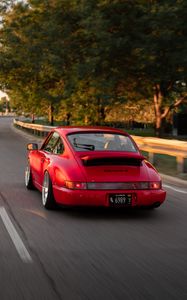 Preview wallpaper porsche carrera 4, porsche, car, sports car, road