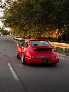 Preview wallpaper porsche carrera 4, porsche, car, sports car, road