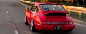 Preview wallpaper porsche carrera 4, porsche, car, sports car, road