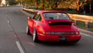 Preview wallpaper porsche carrera 4, porsche, car, sports car, road