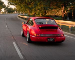 Preview wallpaper porsche carrera 4, porsche, car, sports car, road