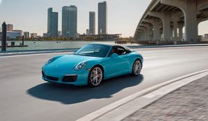 Preview wallpaper porsche, carrera s, side view, movement