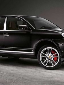 Preview wallpaper porsche cayenne, black, auto