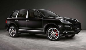 Preview wallpaper porsche cayenne, black, auto