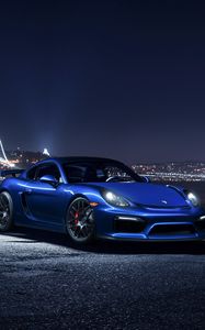 Preview wallpaper porsche, cayman, gt4, side view