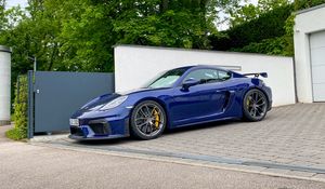 Preview wallpaper porsche cayman gt4, porsche, sports car, car