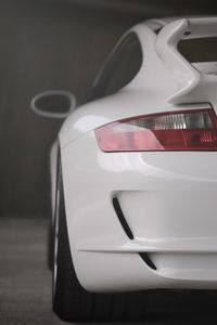 Preview wallpaper porsche gt3, porsche, car, white, rear view