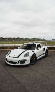 Preview wallpaper porsche gt3 rs, porsche, sports car, car, front view