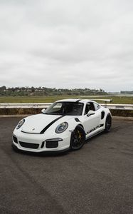 Preview wallpaper porsche gt3 rs, porsche, sports car, car, front view