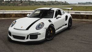 Preview wallpaper porsche gt3 rs, porsche, sports car, car, front view