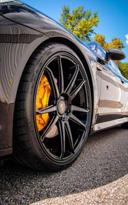 Preview wallpaper porsche panamera, porsche, car, wheel