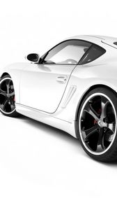 Preview wallpaper porsche, white, auto, black, rear view