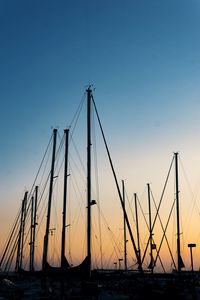 Preview wallpaper port, ships, masts, dark, twilight