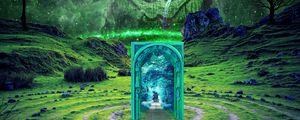 Preview wallpaper portal, totem, imagination, fantasy, photoshop