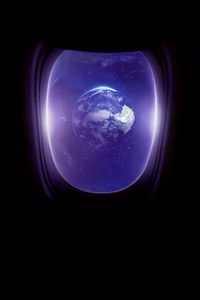 Preview wallpaper porthole, planet, space, window