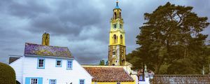 Preview wallpaper portmeirion, north wales, wales, buildings, architecture, facade