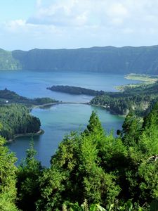 Preview wallpaper portugal, azores, lake, sky