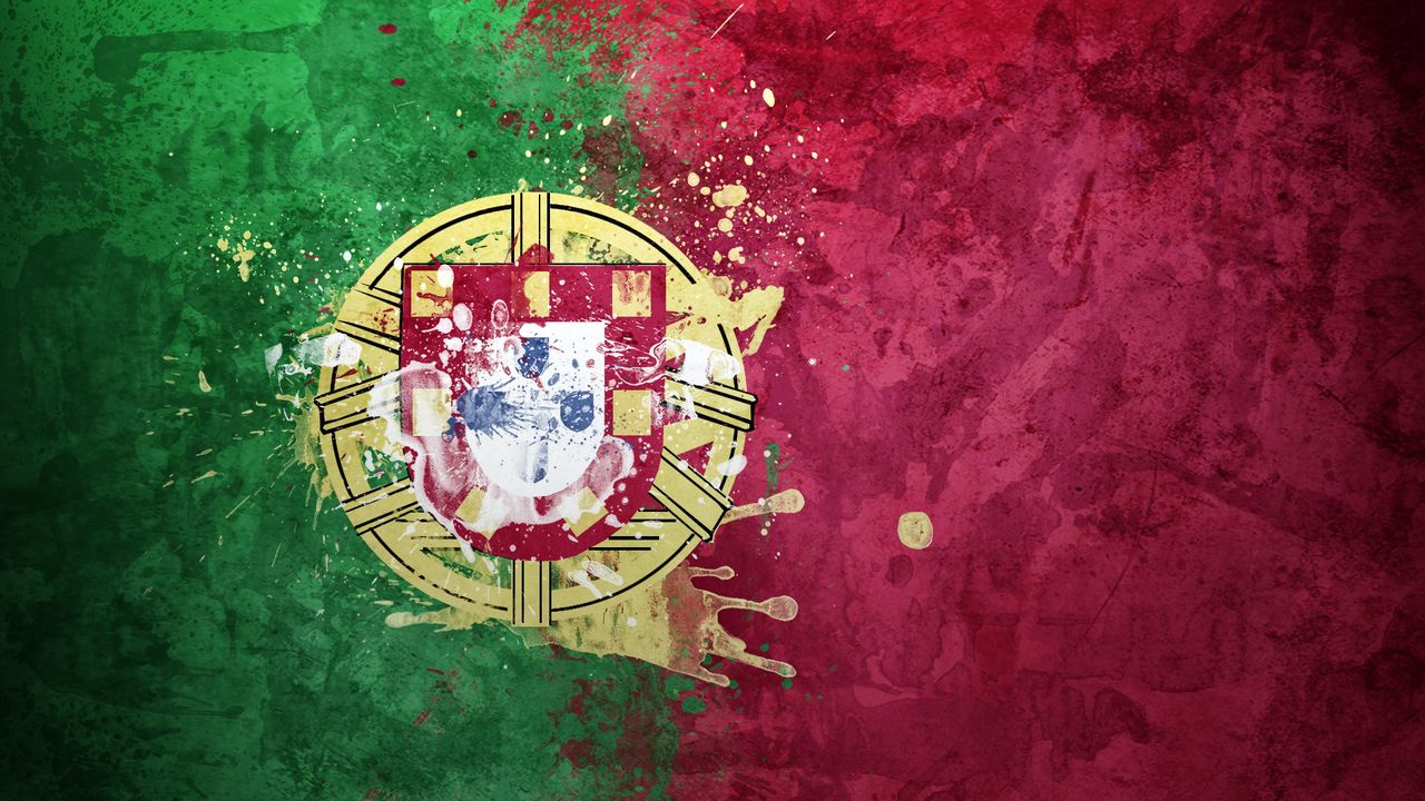 Wallpaper portugal, flag, coat of arms, republic, background, texture, symbolism