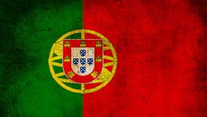 Preview wallpaper portugal, flag, stripes, colors, dirt