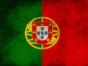 Preview wallpaper portugal, flag, stripes, colors, dirt